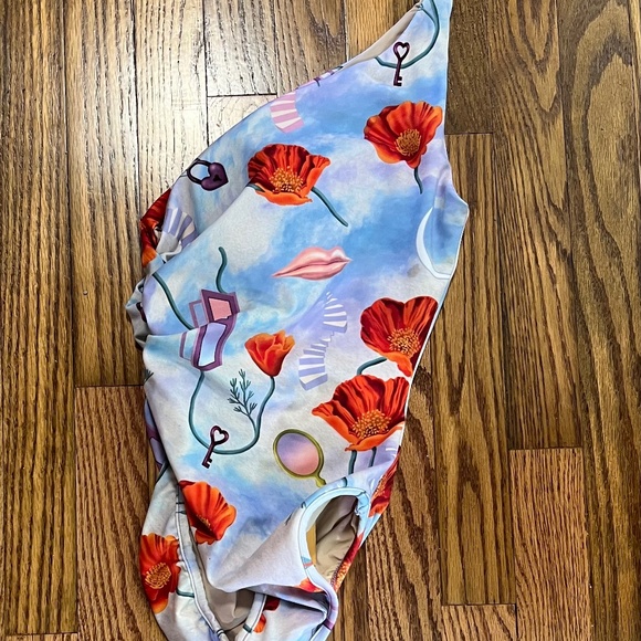 Samantha Pleet Super Bloom One Shoulder NWT Swimwear - Picture 1 of 3